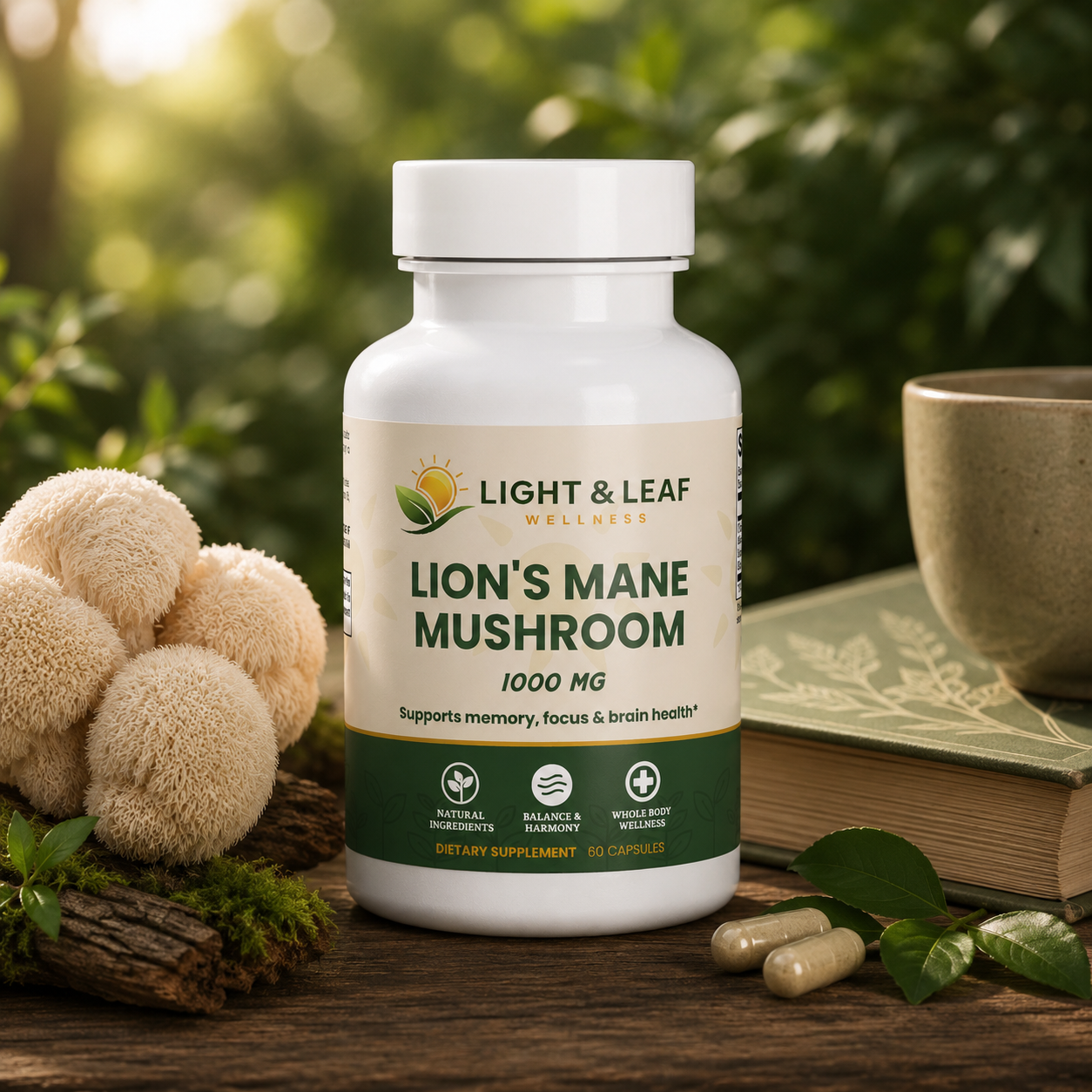 Lion's Mane Mushroom Capsules | Cognitive Support Formula