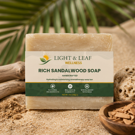 Rich Sandalwood Soap | Grounding Aromatherapy Bar