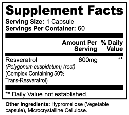 Resveratrol Antioxidant Capsules | Healthy Aging & Cellular Wellness