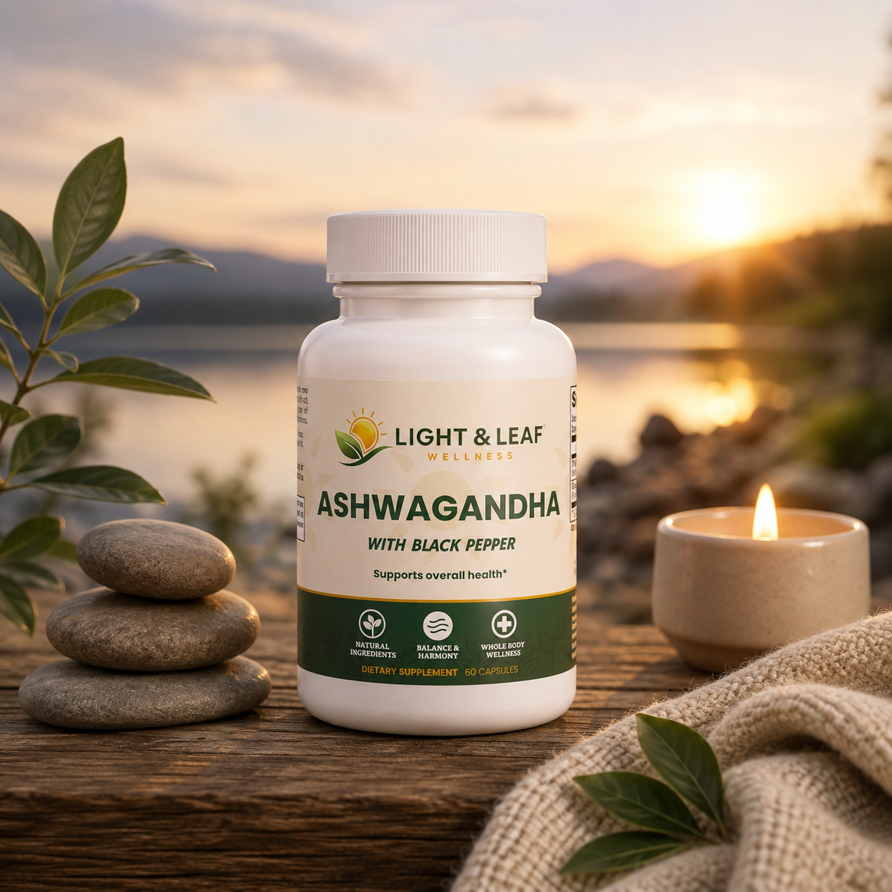 Ashwagandha Stress Support Capsules | Calm, Mood & Stress Resilience