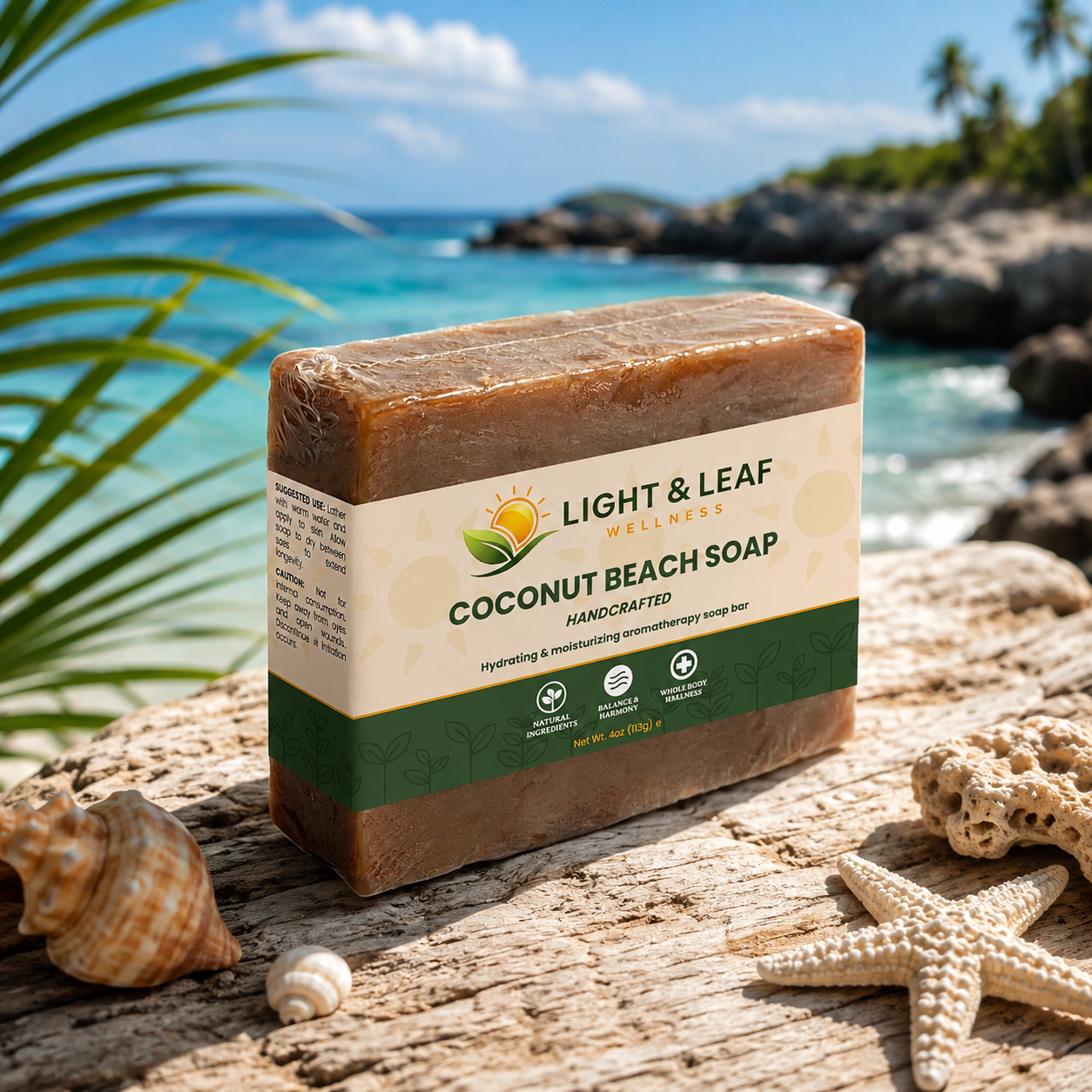 Coconut Beach Soap | Tropical Moisturizing Bar