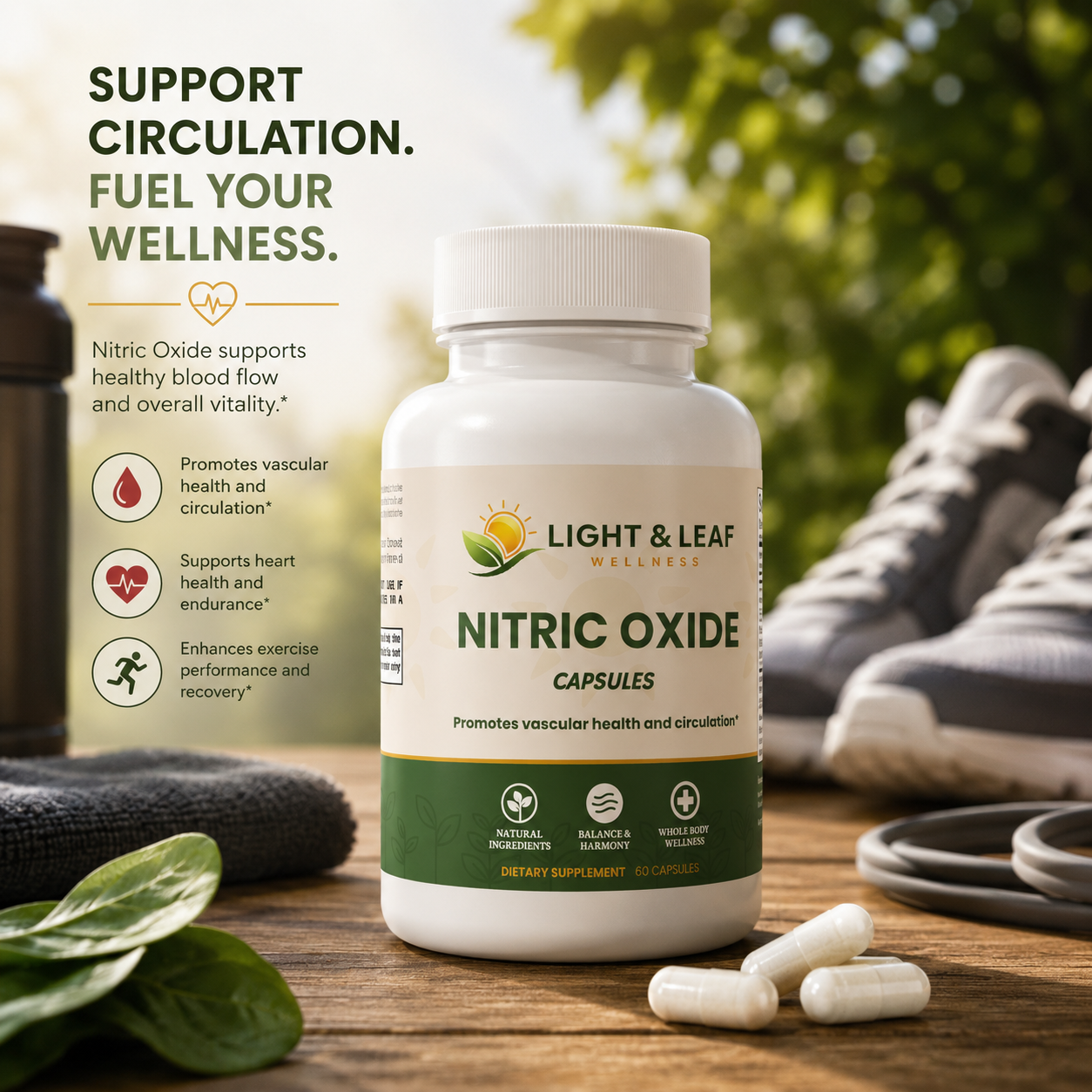 Nitric Oxide Performance Support | Circulation & Endurance Formula