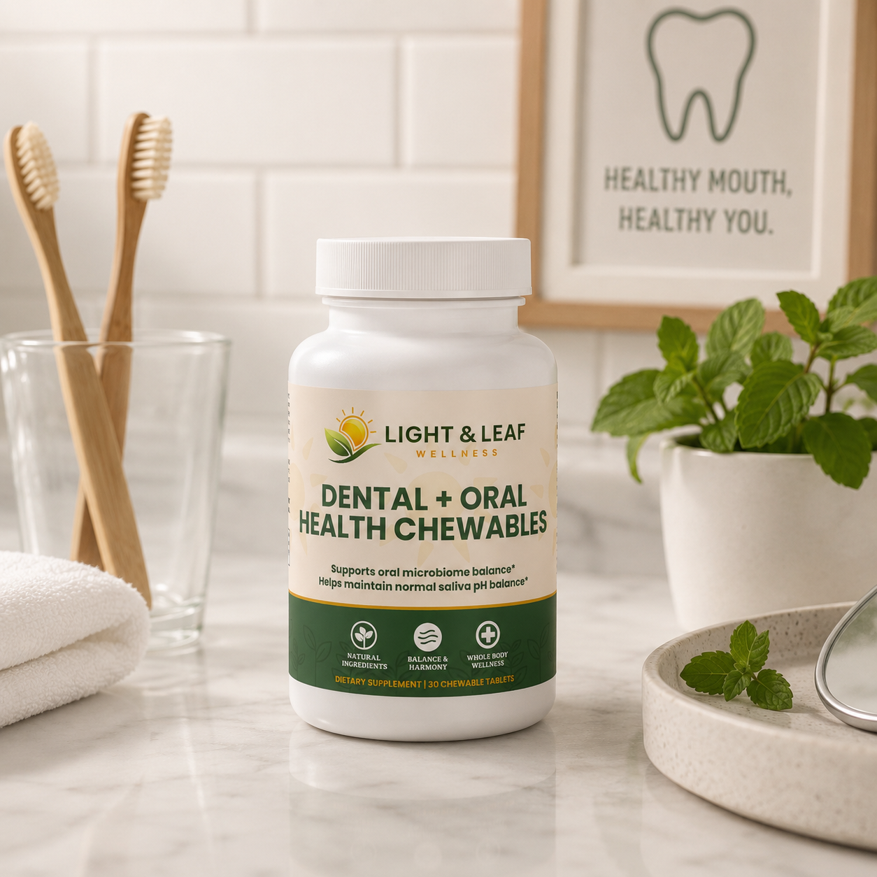 Dental + Oral Health Chewables | Healthy Gums & Fresh Breath
