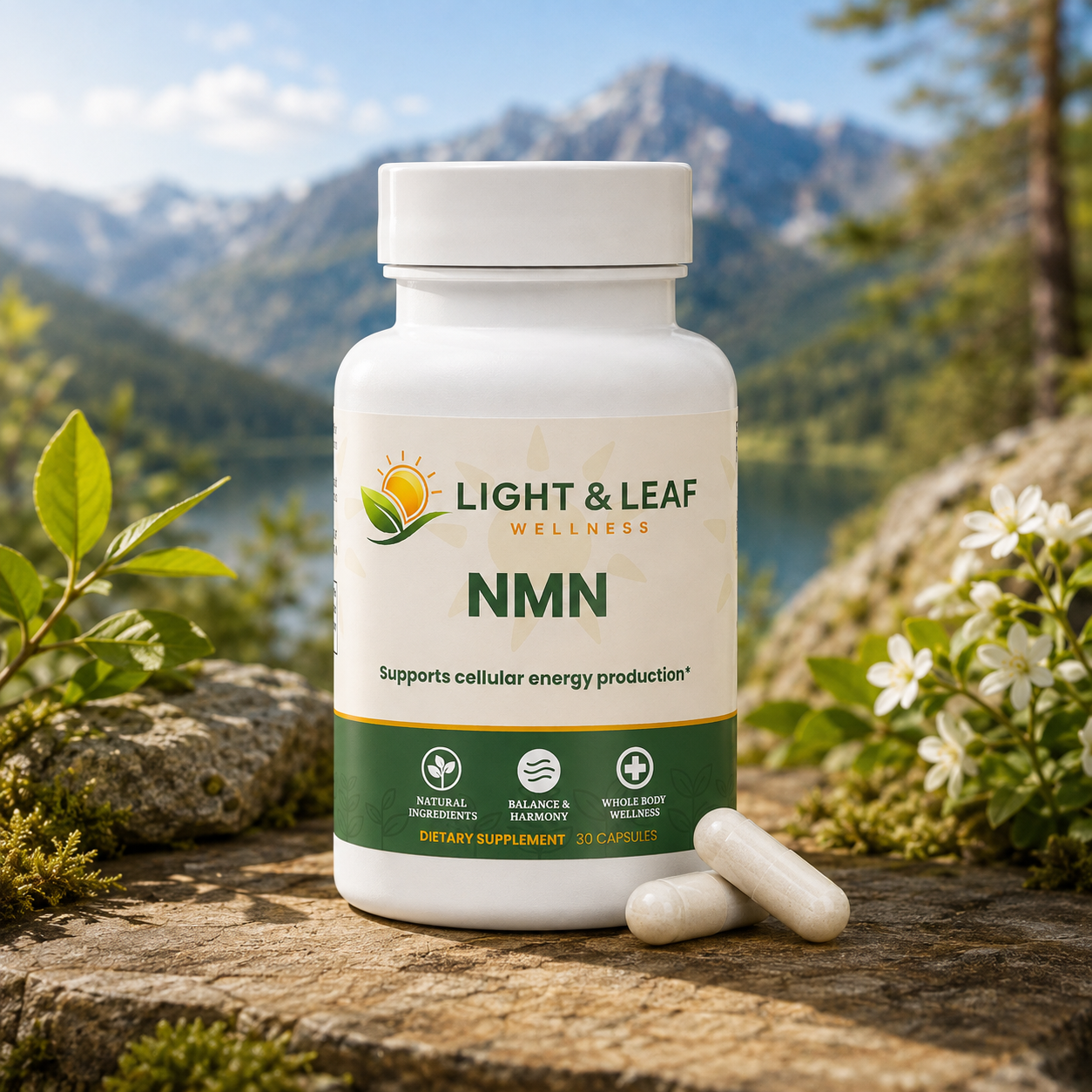 NMN (Nicotinamide Mononucleotide) Capsules | Cellular Energy & Healthy Aging