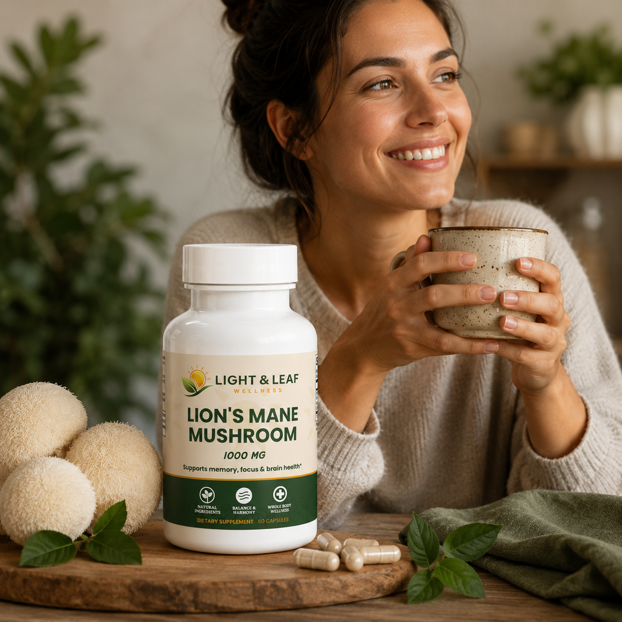 Lion's Mane Mushroom Capsules | Cognitive Support Formula