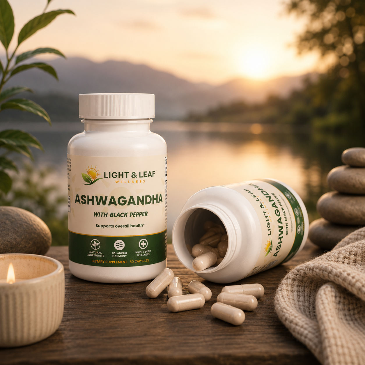 Ashwagandha Stress Support Capsules | Calm, Mood & Stress Resilience
