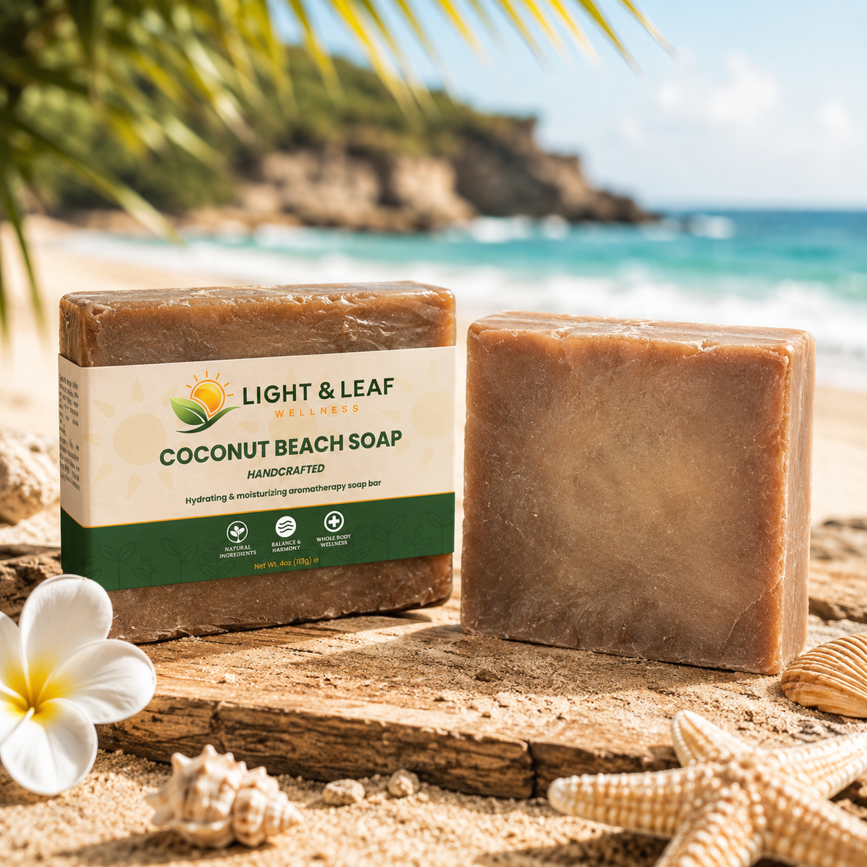 Coconut Beach Soap | Tropical Moisturizing Bar