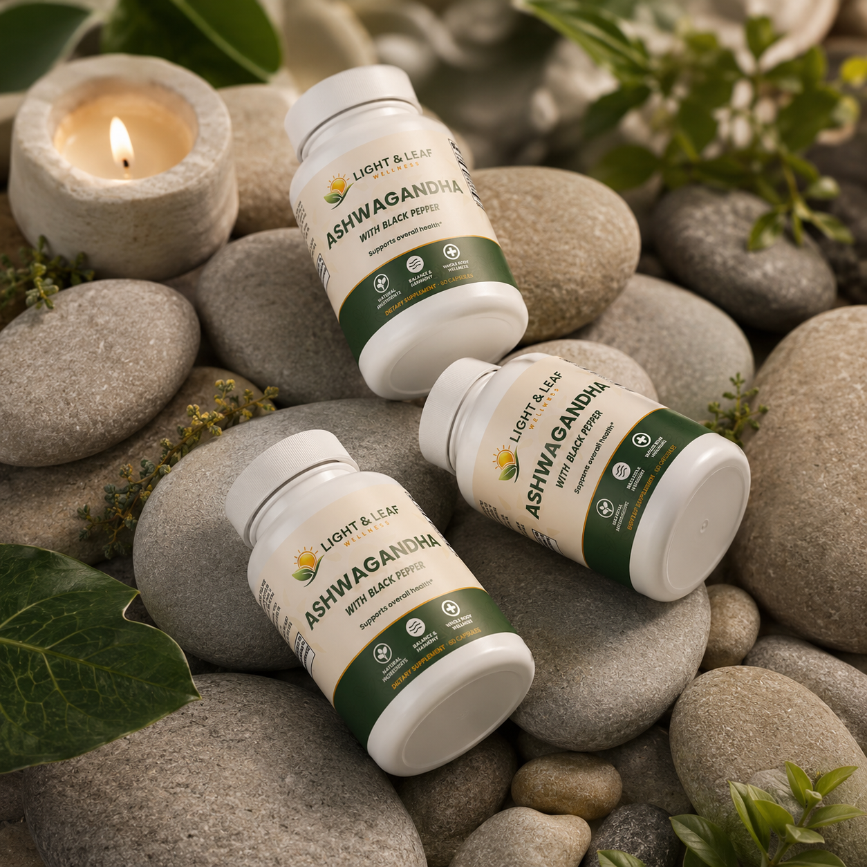 Ashwagandha Stress Support Capsules | Calm, Mood & Stress Resilience