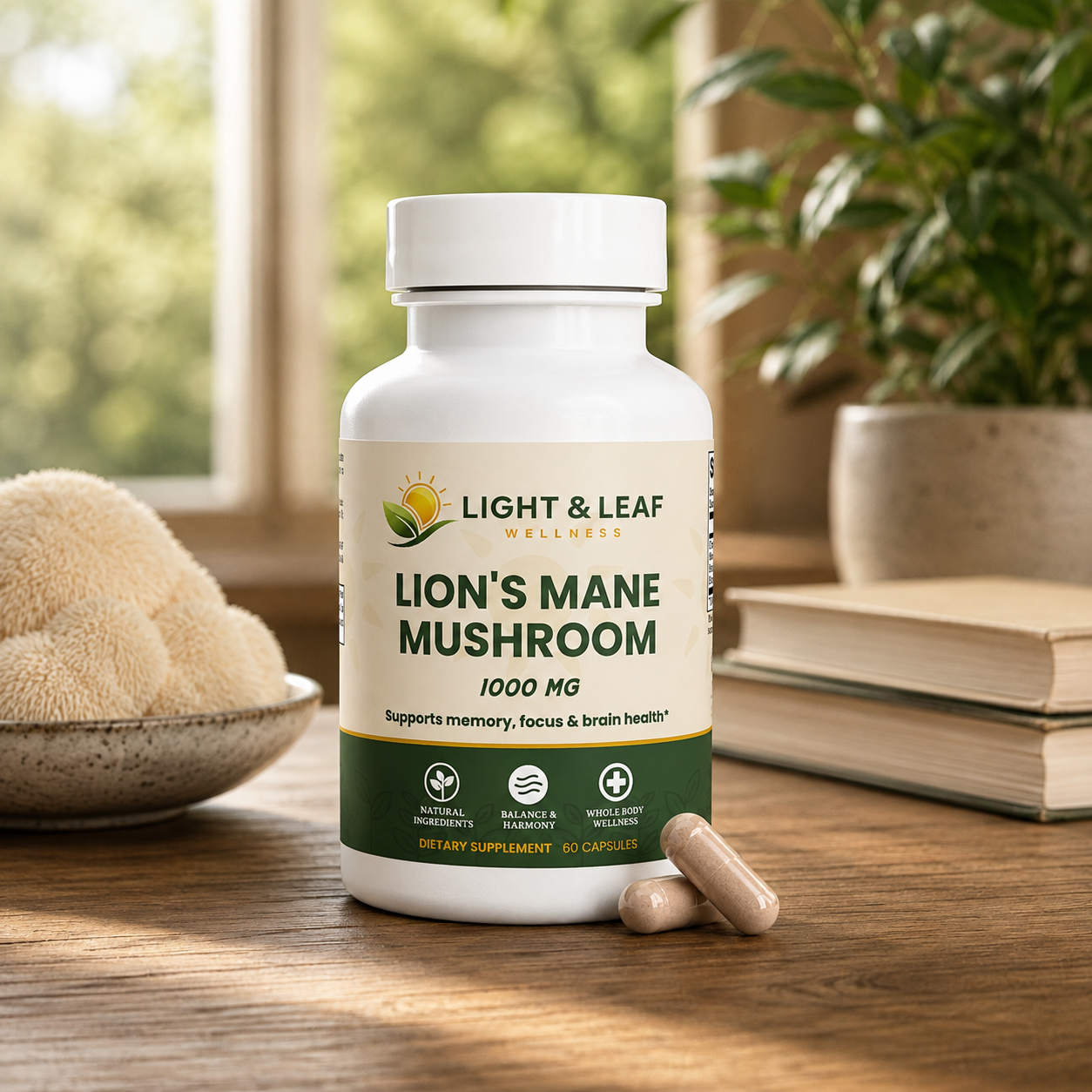 Lion's Mane Mushroom Capsules | Cognitive Support Formula