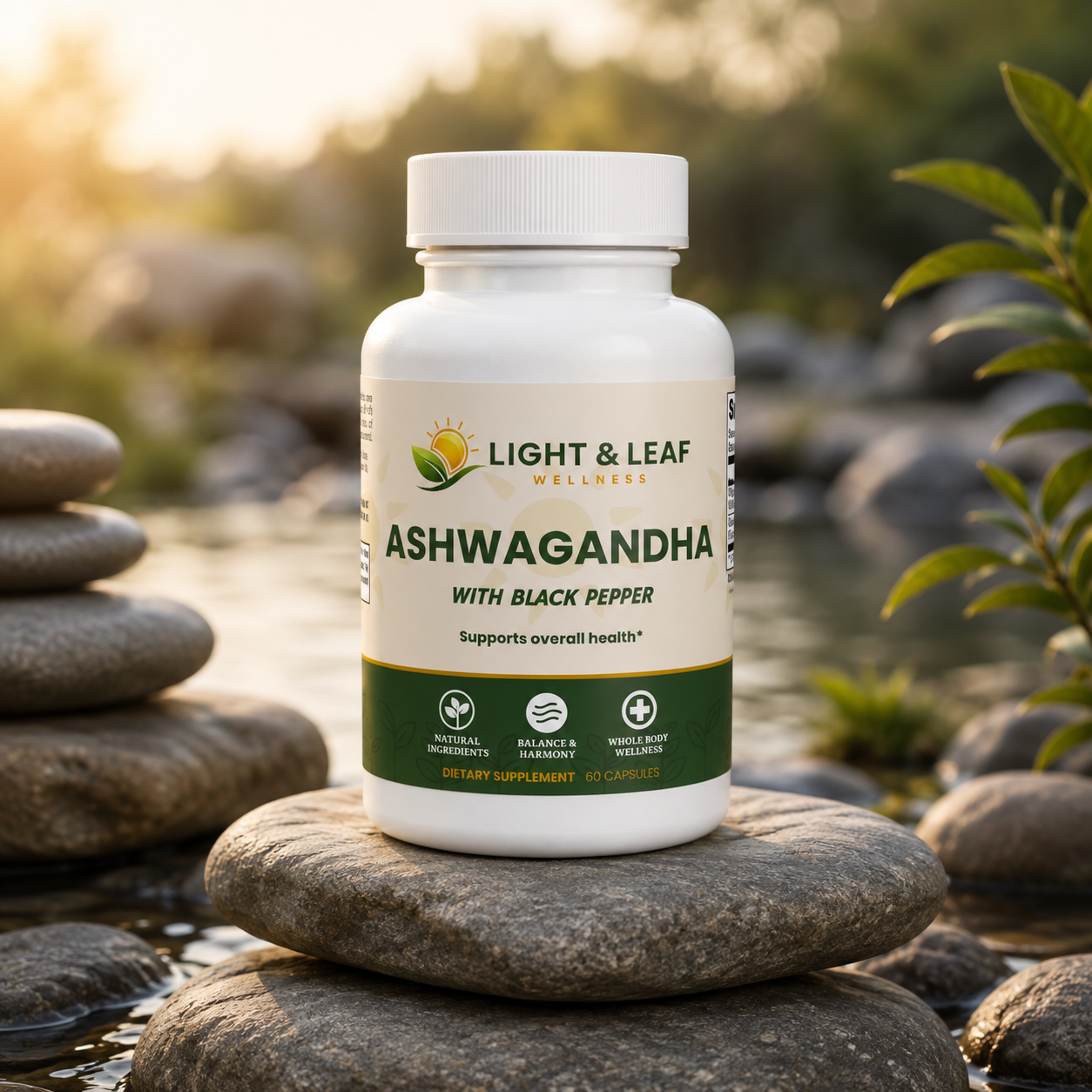 Ashwagandha Stress Support Capsules | Calm, Mood & Stress Resilience