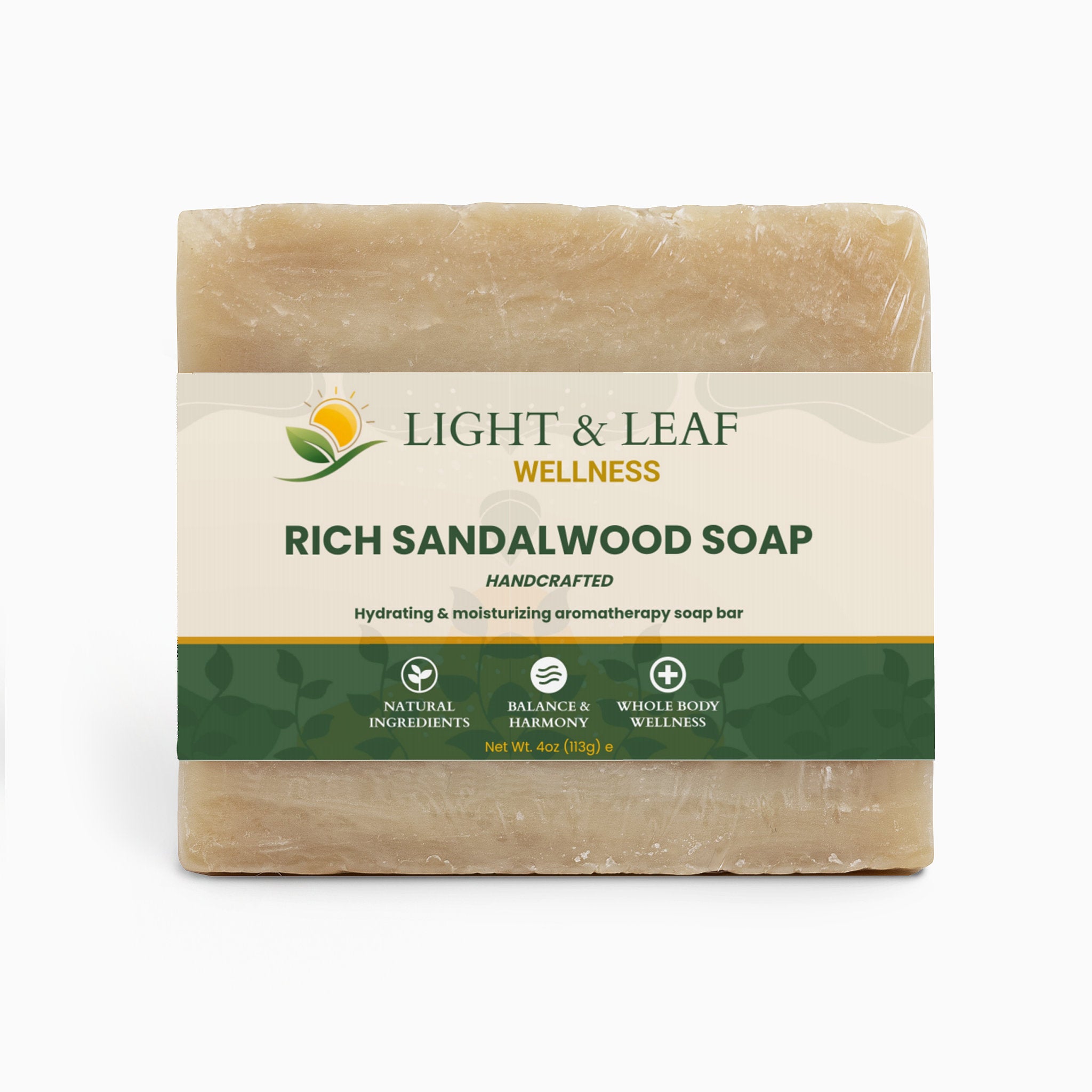 Rich Sandalwood Soap | Grounding Aromatherapy Bar