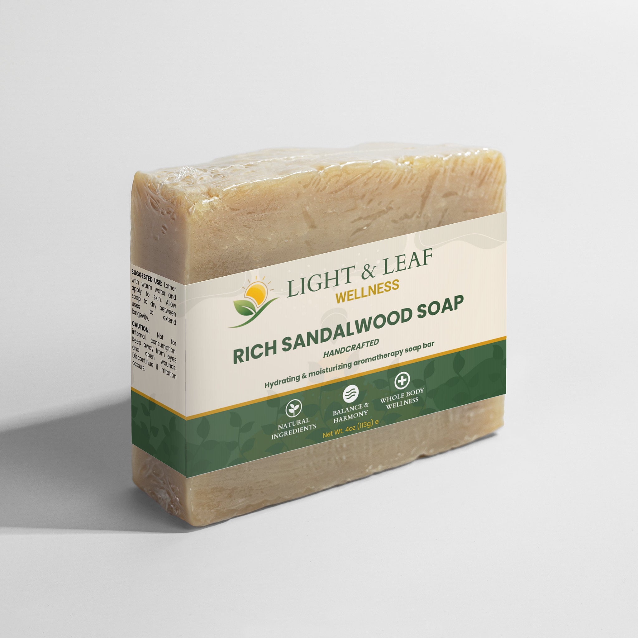 Rich Sandalwood Soap | Grounding Aromatherapy Bar