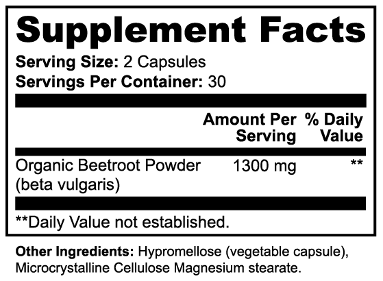 Beetroot Nitric Oxide Support
