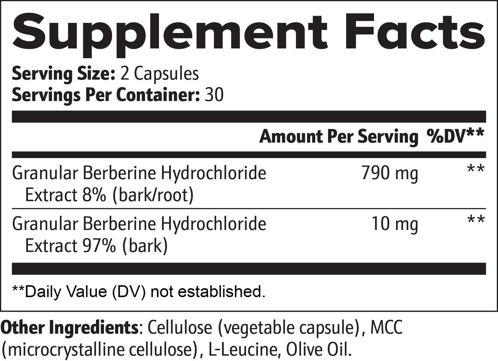 Berberine Metabolic Support Capsules